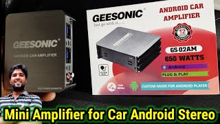 geesonic gs02am mini car amplifier  Android car amplifier  SJ  geesonic caramplifier [upl. by Farika]