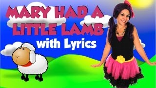 Mary Had a Little Lamb  Nursery Rhymes with Lyrics on Tea Time with Tayla [upl. by Annairda]