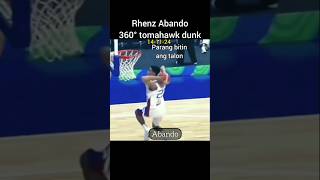 Rhenz Abando 360° tomahawk dunk Aaron Gordon napangiti sa tuwa [upl. by Yenobe967]