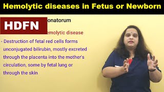 Hemolytic diseases of the Fetus and Newborn in Rh incompatibility HDFN  Nursing Lecture [upl. by Yedoc]