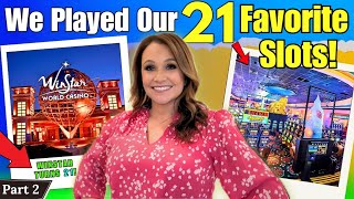 I Gambled on My FAVORITE 21 SLOTS AT Winstar Casino Part 2 [upl. by Karlis]