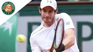 Andy Murrays Backhand  Shot Analysis 2016  RolandGarros [upl. by Sreip]