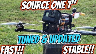 Betaflight Firmware amp PID Tune Update on my Source One 7quot Long Range Quad  Smooth Test Flight [upl. by Mcclenaghan]