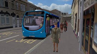 Omsi 2  Lincolnshire V21  Route 107 Gainsborough Lincoln Wright Streetlite [upl. by Victory]