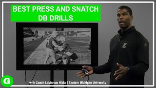 Crucial Defensive Back Press Drill to Shed Blocks  Glazier Clinics [upl. by Joellen]