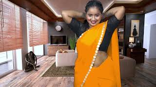 How To Wear Saree Easily  Beautiful Saree Drape In simple Step [upl. by Demmahum]