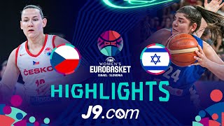 Czech Republic 🇨🇿 vs Israel 🇮🇱  J9 Highlights  FIBA EuroBasketWomen 2023 [upl. by Syman]