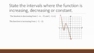 4  Increasing Decreasing and Constant Relative Max and Min [upl. by Soma]