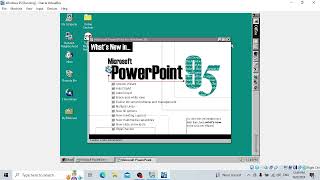 Install Microsoft Office 95 1995 CDROM on Windows 95 in VirtualBox [upl. by Rafe]