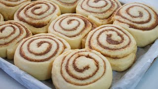 Easy Cinnamon Rolls With Fluffy Lemon Condensed Milk Frosting [upl. by Cott170]