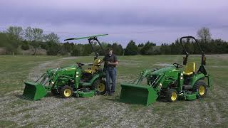 John Deere 1023E VS 1025R [upl. by Letitia]