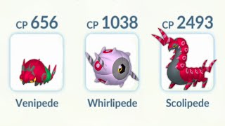 Using Venipede Whirlipede Scolipede Family in Pokemon Go [upl. by Ruggiero]