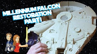 Star Wars Vintage Millennium Falcon Restoration  Part 15 Kenner Toy [upl. by Aronoff833]