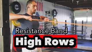 Resistance Band High Row Demo [upl. by Fanechka]