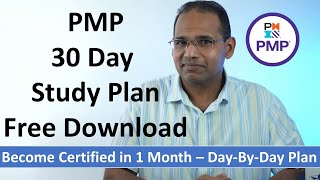 PMP 30 Day Study Plan  Free Download [upl. by Kcirde987]