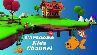 Fish Cartoons For Little Kids with Fun background  2024  Fish Cartoons  Kids Cartoons cartoon [upl. by Caruso]