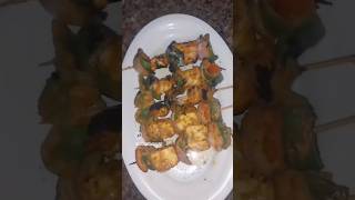 Paneer tikka with and without OVEN paneer recipe shortvideo like [upl. by Assirrec]