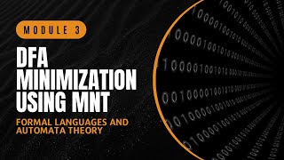 DFA Minimization using MNT  CST301  FLAT MODULE 3  KTU  Anna Thomas  SJCET [upl. by Bock]