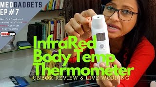 Rossmax Infra Red Body Thermometer Review by Dr Rupal Non Contact HA500 Hindi [upl. by Twitt]