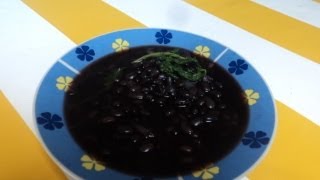 RECETA DE FRIJOLESFRIJOLES NEGROS EN LA OLLAlasdeliciasdelupita [upl. by Adniled]