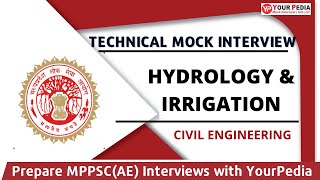 Hydrology amp Irrigation Actual Interview Question asked in MPPSC AE interviews  Prepare with YP [upl. by Emlin]