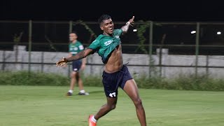 ATK Mohun Bagan Training — Liston Colaco amp Antonio Lopes Habas show how to celebrate [upl. by Villiers]