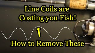 How to Remove Memory Coils from Fishing Line  Fishing Tips and Tricks [upl. by Marler605]