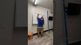 Whiteboard Install diy homeimprovement dad [upl. by Carrillo]