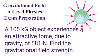 Find the Gravitational field strength  A level  Physics  Exam Preparation [upl. by Llevol]