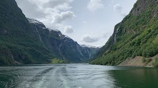 Glimpses of Sognefjord Norway travel beautifulplaces scenicviews luxury [upl. by Leiuqeze]