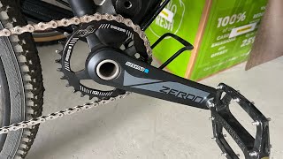 Sr Suntour zeron crankset  Installation and quick review [upl. by Dewitt74]