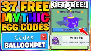 ALL 37 FREE MYTHIC BEE EGG CODES IN BEE SWARM SIMULATOR Roblox [upl. by Gottlieb]