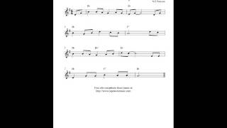 Free easy alto saxophone sheet music Red River Valley [upl. by Navert537]