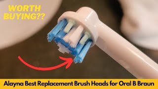 Worth It Alayna Best Replacement Brush Heads for Oral B Braun  8 Floss Replaceable Heads [upl. by Laforge]