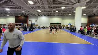 LAVA North 17 Molten vs Pure Energy 17U Fusion A Northern Lights Volleyball Qualifier Day 2 12724 [upl. by Hannus]