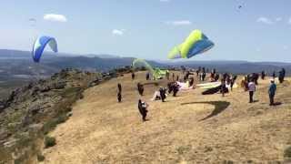 Paragliding World Cup  Parapente  Larouco July 2015 Emergency Parachute deployment of Keiko Hiraki [upl. by Herwig]