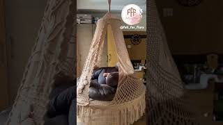 quotSwing into relaxation with our stunning macrame big bed swingquotTo order 91 8770396744 fypshorts [upl. by Theobald]