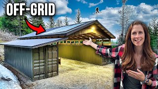 Adding SOLAR POWER To Our OffGrid CONTAINER Shop [upl. by Neely]