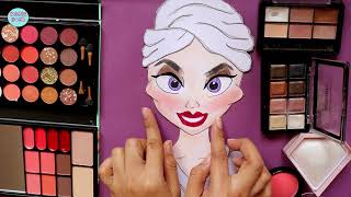 Paper Doll DIY DOLL MAKEUP 💄 SKIN CARE [upl. by Atined]