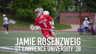 Jamie Rosenzweig • 2024 Senior Year Lacrosse Highlights • St Lawrence 28 [upl. by Lenni636]