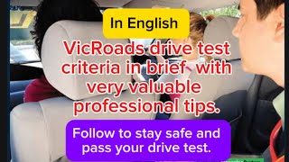 VicRoads Drive Test criteria in brief with VERY VALUABLE professional tips [upl. by Natika18]