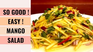 EASY amp TASTY Sweet And Spicy Mango Salad Recipe 👍  Aunty Mary Cooks 💕 [upl. by Carmon521]