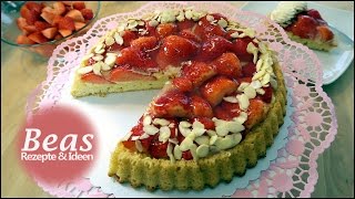 Tortenboden Rezept  Obstboden backen mit Erdbeeren  Einfach selber machen  Erdbeerkuchen [upl. by Karl]