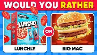 Would You Rather 100 Hardest Choices Ever 😱🍔🍦 Food Edition [upl. by Zilef]