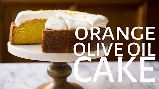 Orange Olive Oil Cake with Mascarpone Whipped Cream [upl. by Thebault]