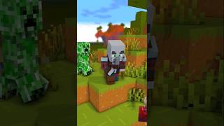 Pillager Encounters Herobrine on the Villager map⌚️⚡️ Transform Watch minecraft minecraftmemes [upl. by Suoicserp853]