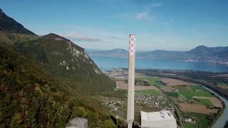 Centrale Thermique de Vouvry  Chavalon  Abandoned thermal station Switzerland DJI Mavic Pro URBEX [upl. by Huntley]