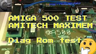 Amiga 500 test with Diag Rom and Amitech 18MB RAM upgrade [upl. by Derriey857]