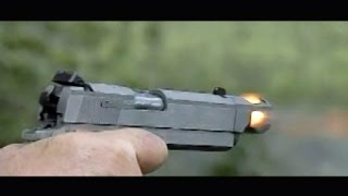 Coonan 357mag with compensator 600fps slow motion [upl. by Fabrice]