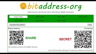 How to generate a bitcoin address and private key without a wallet [upl. by Rector]